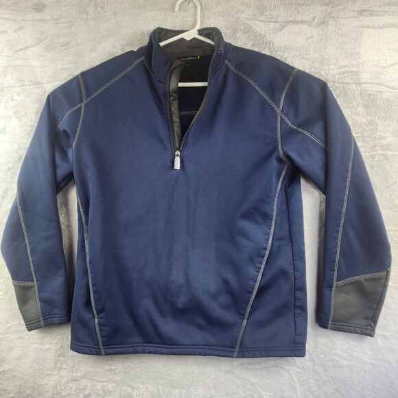 Under Armour Women's S Pullover Loose Fit Blue Athleisure Fleece w/ Pockets - Picture 1 of 9